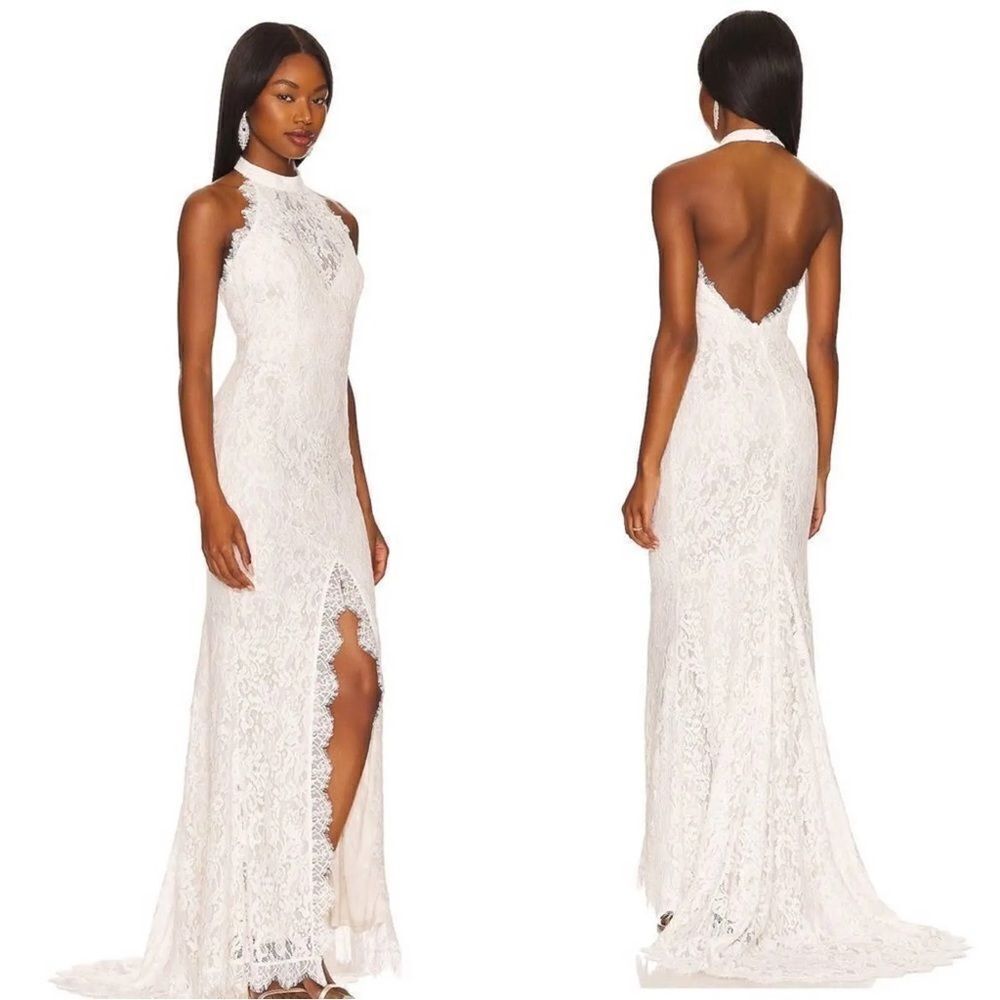 Revolve Heartloom Isla ivory lace wedding gown